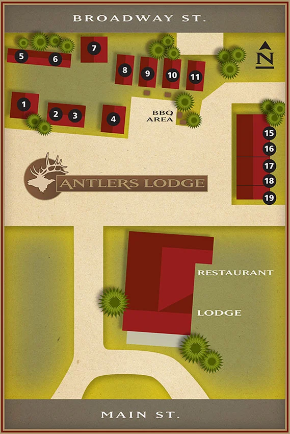 map of antler's lodge